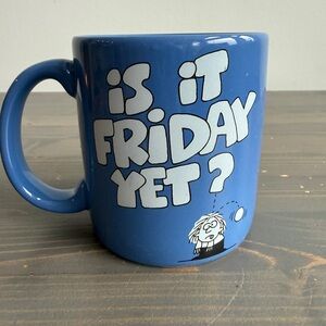 Vintage Is it Friday yet mug